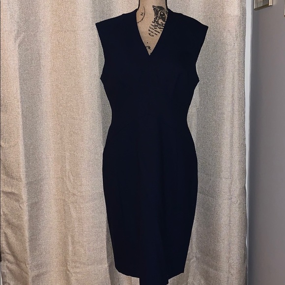 Reiss Delo panel-detail wool-blend dress - Picture 1 of 5